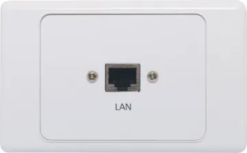 RJ45 Cat6 Fly Lead Wallplate Wallplate fitted with RJ45 Cat6 connection. 150mm fly lead on rear. Supplied with two facia covers to suit your decor.