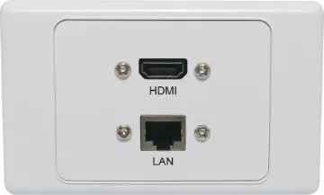 RJ45 Cat6 HDMI Fly Lead Wallplate Wallplate fitted with RJ45 Cat6 & HDMI V2.0 connection. 150mm fly leads on rear. Supplied with two facia covers to suit your decor.