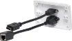 Wallplate fitted with RJ45 Cat6 & HDMI V2.0 connection. 150mm fly leads on rear. Supplied with two facia covers to suit your decor. 
