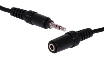 5m 3.5mm Stereo Plug to 3.5mm Stereo Socket Cable 3.5mm Stereo Jack to 3.5mm Stereo Socket Audio Cable, 5m.