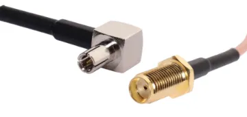 15cm SMA Female to TS-9 Right Angled Male RG316 Lead Uses high quality, low loss Mil-Spec ML RG316 50 ohm coaxial cable. 15cm SMA Female to TS-9 Right Angled Male RG316 Lead