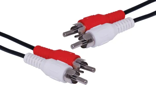 Dual RCA to Dual RCA Male Cable, 1.5m. (BULK Version- No packaging version)