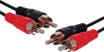 5m Dual RCA Male to Dual RCA Male Cable Dual RCA to Dual RCA Male Cable, 5m.