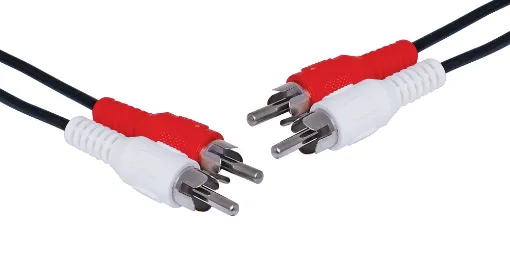 Dual RCA to Dual RCA Male Cable, 5m. (BULK Version- No packaging version)