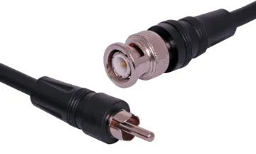3m 75 Ohm BNC Male to RCA Male Video Cable 75 Ohm BNC Male to RCA Male Video Cable, 3m.