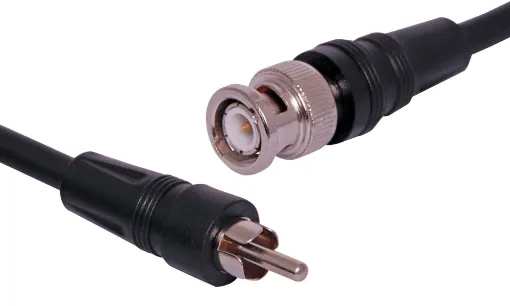 75 Ohm BNC Male to RCA Male Video Cable, 3m.