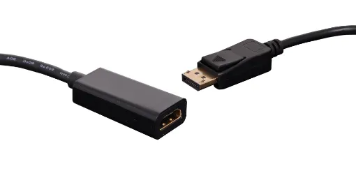 DisplayPort Male to HDMI Female 4K @ 60Hz Passive Lead, 20cm.