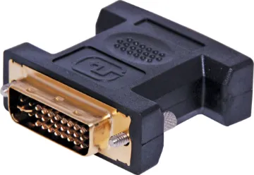 DVI-I to DE15 VGA Adapter DVI-I Plug to DE15 VGA Socket.