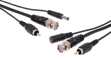 15m CCTV Camera Extension Cable Camera Extension Lead
Save time and moneyby running power, audio and video to your cameras in a single cable run. 15m length. 2.1mm DC power, RCA audio, BNC video.