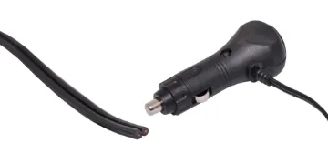 Switched Car Accessory Lead 1m Inline plug with on/off switch with 1m bare end cable.