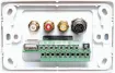 Fitted with a combination of "back to back" connectors and screw terminals. VGA connector & 3.5mm audio are via screw terminals. All other connections (RCA, S-Video &ampampamp USB Type A) are "back to back".