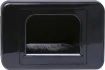 For use with minimal wall clearance, such as behind cabinetry. 