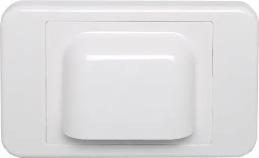 Similar to the P 6895A white wallplate, with a slimmer profile for fitting behind cabinets. 