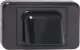 Black Slimline Shovel Nose Wallplate Similar to the P 6896A black wallplate, with a slimmer profile for fitting behind cabinets.