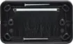Similar to the P 6896A black wallplate, with a slimmer profile for fitting behind cabinets. 