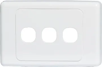 3 Way Clipsal Clip-In Wallplate Suitable for use with Clipsal mechanism inserts.