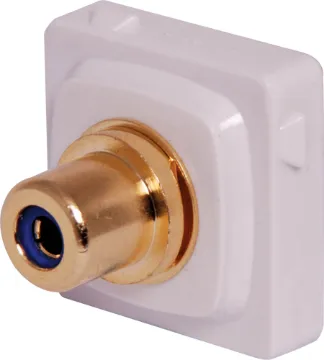 Blue RCA to F HPM Clip-In Mechanism HPM Clip together wall plates. These handy plates allow you to make your own customisable audio & video wall plates. Simply select a plate with an appropriate number of locations, and the required inserts.