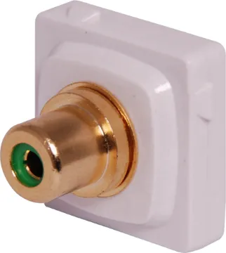 Green RCA to F HPM Clip-In Mechanism HPM Clip together wall plates. These handy plates allow you to make your own customisable audio & video wall plates. Simply select a plate with an appropriate number of locations, and the required inserts.