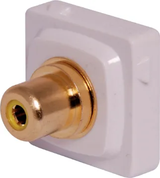 Yellow RCA to F HPM Clip-In Mechanism HPM Clip together wall plates. These handy plates allow you to make your own customisable audio & video wall plates. Simply select a plate with an appropriate number of locations, and the required inserts.