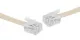 3m RJ14 Plug to RJ14 Plug Ivory Telephone Cable Standard telephone lead to connect your phone to a wall socket. Fitted with a 6P4C RJ14 modular plug at each end. Straight through connections. 3 metre length.