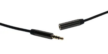 3.5mm TRRS socket - TRRS plug 2m 4 pole TRRS for use with wired headsets/phones.