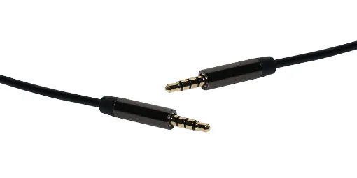 4 pole TRRS for use with wired headsets/phones.