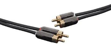 0.75m Stereo Dual RCA Male to Dual RCA Male Cable Stereo 2 RCA Male to 2 RCA Male Lead, 0.75m. Diecast connector bodies. Gold plated connection surfaces.