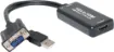 Converts VGA signal to HDMI. Ideal for connecting VGA equipment to modern HDMI monitors & televisions. Supports virtual 7.1ch audio over HDMI or 3.5mm stereo output.