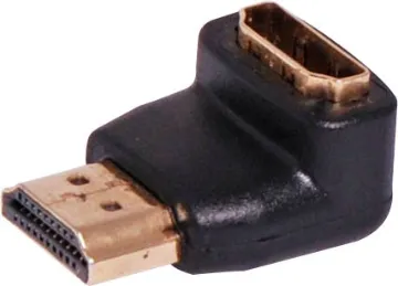 HDMI Right Angle Male To Female Adapter Right Angle HDMI Adaptor. Downward direction adaptor.