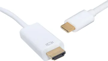 3m USB C Male to HDMI Male Adapter Lead USB Type C to HDMI plug. 3m