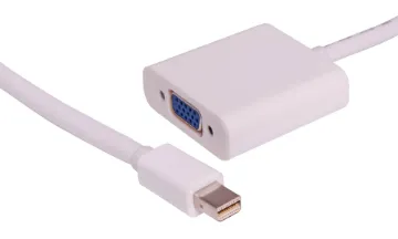 0.1m Mini DisplayPort Male to VGA Female Cable Mini DisplayPort Male to VGA Female. 0.1m.