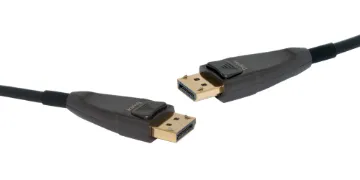10m Optical DisplayPort Male to Male Lead This range of Optical DisplayPort male to male leads have been constructed and designed using hybrid fibre and copper cable to ensure high-definition performance. DisplayPort Male Lead, 1.8m.