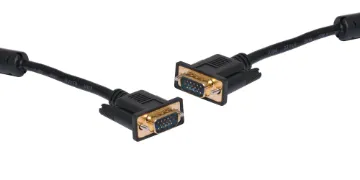 5m Filtered VGA DE15 High Density Male-Male Cable Filtered VGA DE15 High Density Male-Male Lead, 5m. Ferrite core on each end to reduce EMF interference. Tightly woven shield and cores meet UL2919 specification.