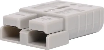 50A 600V Grey High Current DC Anderson Style Power Plug Anderson style grey 50A DC power connector.