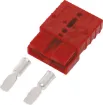 Anderson style red 50A DC power connector.
