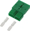 Anderson style green 50A DC power connector.