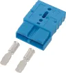 Anderson style blue 50A DC power connector.
