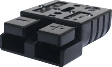 50A 600V Black High Current DC Anderson Style Power Plug Anderson style black 50A DC power connector.