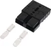 Anderson style black 50A DC power connector.