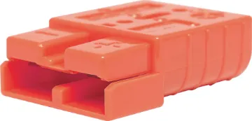 50A 600V Orange High Current DC Anderson Style Power Plug Anderson style orange 50A DC power connector.