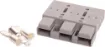 A 3 pole DC plug in the style of the SB50 Anderson connector.
