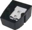 This Anderson style connector features an enclosure for surface mounting on vehicle cabinets or bodywork.