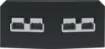 This Anderson style connector features an enclosure for surface mounting on vehicle cabinets or bodywork.