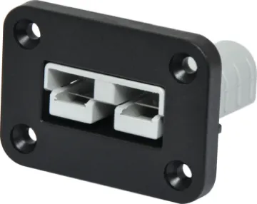 Panel Mount Anderson Style Connector Provides easy connection to solar panels and auxiliary batteries/appliances utilising 50A Anderson connection.