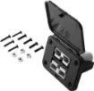 This Dual Anderson Style (SB50 50A type) connector provides easy connection to solar panels and auxiliary batteries/appliances Snap fit cover provides protection from dust and moisture when not in use. Includes connectors. 