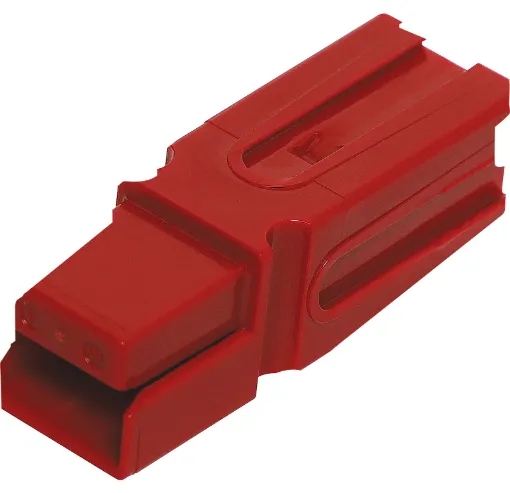 Anderson Power Pole style DC 600V connector (not genuine). As used in automotive and industrial applications. Can be dovetailed together for multi-pole connectors. 75A rated. Sold individually.