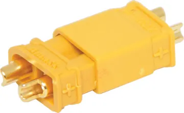 30A 500V XT30 Style High Current DC Connector Ideal for use as battery connectors in high current draw applications such as RC LiPo batteries. Supplied as plug & socket pair. 30A rated @ 500V DC.