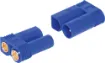 Ideal for use as battery connectors in high current draw applications such as RC&#8200;LiPo batteries. Supplied as plug & socket pair with matching 5ppm gold plated terminals. 60A rated @ 600V DC.
