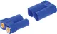 60A 600V EC5 Style High Current DC Connector Ideal for use as battery connectors in high current draw applications such as RC LiPo batteries. Supplied as plug & socket pair with matching 5ppm gold plated terminals. 60A rated @ 600V DC.