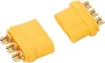 These MR60 connectors are ideal for use as battery connectors in high current draw applications such as RC LiPo batteries.